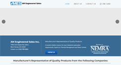 Desktop Screenshot of amengineeredsales.com
